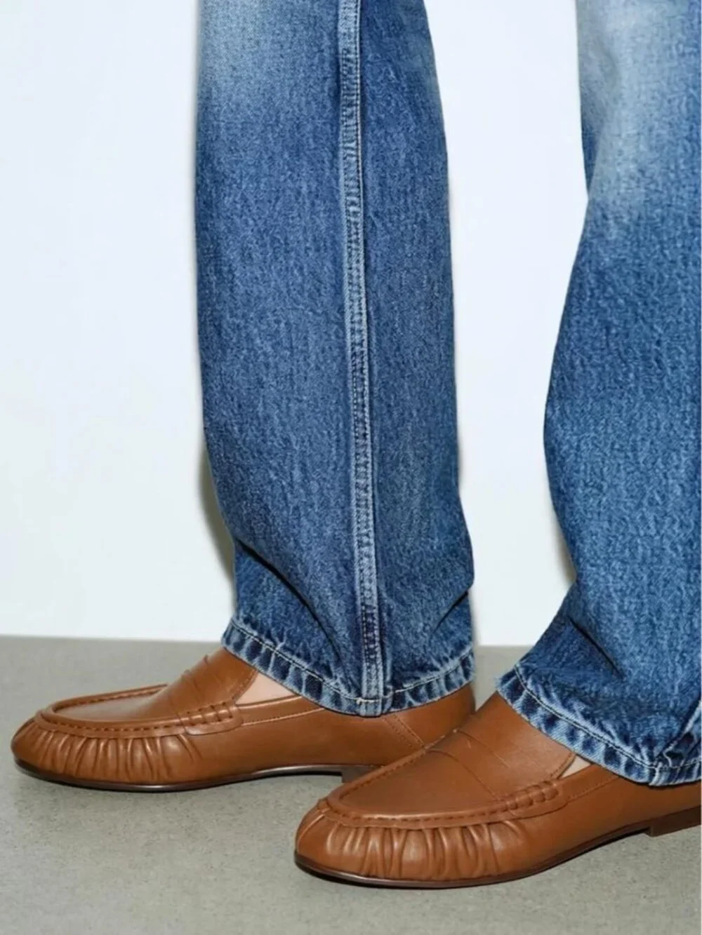 🆕Women's Brown Penny Loafers Flats Shoes Dressy Vintage Work Business